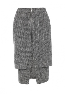 Юбка Lost Ink BOUCLE ZIP THROUGH PENCIL