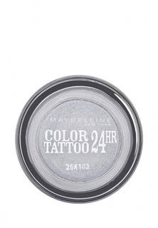 Тени Maybelline New York для век "Color Tattoo 24 часа" оттенок 50 Неизменное серебро 4 мл