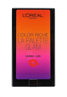 Палетка LOreal Paris для губ Glam summer 2016