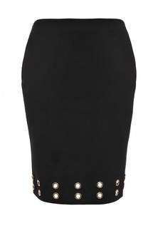 Юбка Lost Ink Curve PENCIL SKIRT WITH EYELETS
