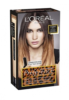 Краска LOreal Paris для волос Preference Wild Ombres оттенок 1, от светло до темно-каштанового, 225 мл