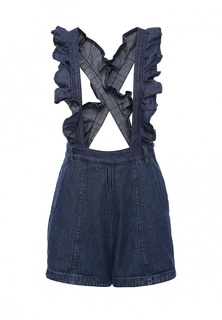 Комбинезон джинсовый Lost Ink FRILL DENIM DUNGAREE