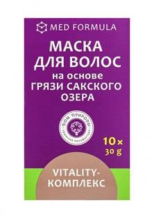 Маска Мануфактура Дом Природы для волос "Vitality-комплекс" на основе Сакской грязи, 10 саше