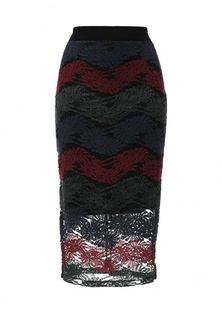 Юбка Lost Ink STRIPE LACE PENCIL