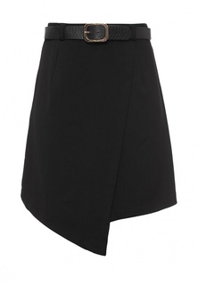 Юбка Lost Ink Curve ASYMMETRIC SKIRT WITH BELT