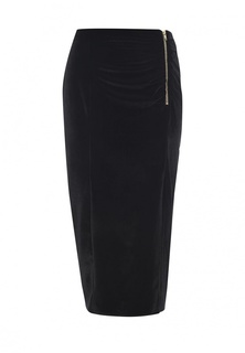 Юбка Lost Ink VELVET ROUCHED PENCIL SKIRT