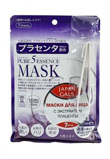 Маска Japan Gals с плацентой Pure 5 Essential, 7 шт