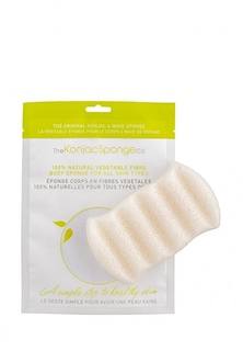 Спонж The Konjac Sponge Co для мытья тела 6 Wave Body Konjac Sponge Pure White