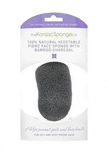 Спонж The Konjac Sponge Co для умывания лица Premium Face Mouse Sponge Bamboo Charcoal (премиум-упаковка)