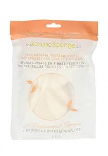 Спонж The Konjac Sponge Co спонжей для умывания лица Therapist Duo Pack