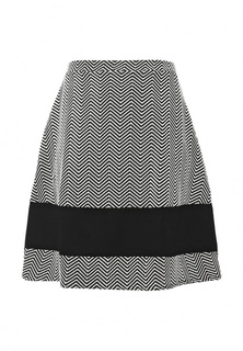 Юбка Just Joan FULL SKIRT IN MONO WITH CONTRAST BAND