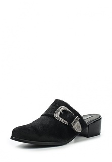 Сабо Lost Ink HONOR WESTERN BUCKLE MULE FLAT SHOE