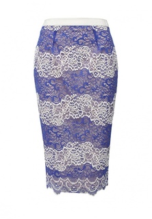 Юбка Lost Ink STRIPE LACE PENCIL SKIRT