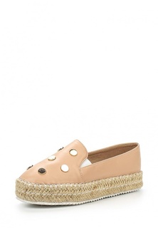 Эспадрильи Lost Ink MIETTE STUD SLIP ON ESPADRILLE - NUDE