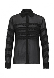 Блуза Lost Ink SHIRT WITH EMBROIDERED TRIM