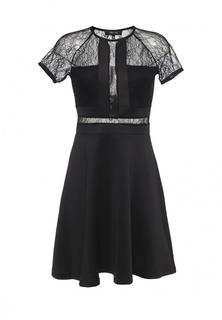 Платье Lost Ink PENELOPE SHORT SLEEVE LACE & SCUBA DRESS