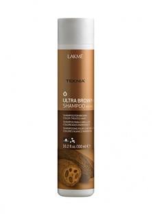 Шампунь оттеночный «Коричневый» Lakme Teknia Ultra Brown Shampoo 300 мл