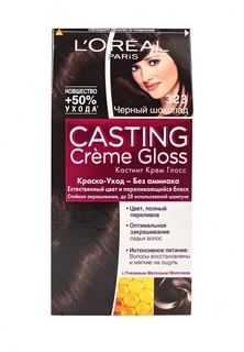Краска для волос LOreal Paris Casting Creme Gloss, 323 Черный шоколад