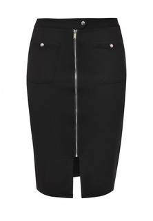 Юбка Lost Ink Plus PENCIL SKIRT WITH ZIP AND POCKETS