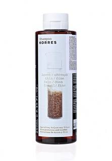 Шампунь Korres для тонких ломких волос с протеинами риса и липой 250 мл