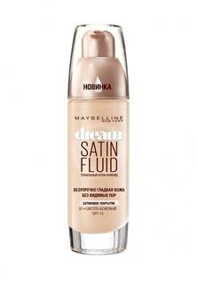 Тональный крем-флюид Maybelline New York Флюид Dream Satin Fluid  оттенок 001  Светло-бежевый  30 м