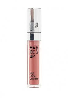 Блеск для губ Make Up Factory с эффектом влажных губ High Shine Lip Gloss тон 39 роза в дюнах