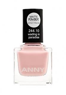 Лак для ногтей Anny тон 244.10 с эффектом матовой пудры, деликатный розовый