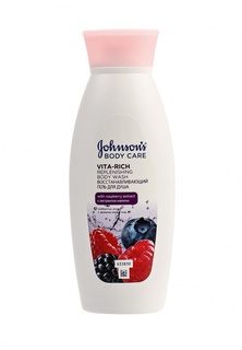Гель Johnson & Johnson Johnsons Body Care VITA-RICH Восстанавливающий для душа с экстрактом малины c ароматом лесных ягод, 250 мл