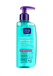 Гель Johnson & Johnson Clean&Clear Глубокое действие Освежающий для очищения лица, 150 мл