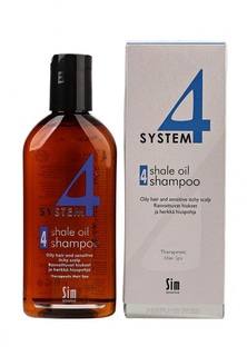 Шампунь Sim Sensitive Терапевтический № 4 SYSTEM 4  Shale Oil Shampoo 4 , 215 мл