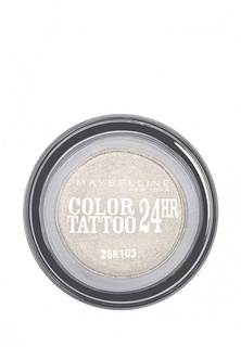 Тени Maybelline New York для век "Color Tattoo 24 часа" оттенок 45 Бесконечно белый 4 мл