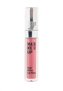 Блеск для губ Make Up Factory с эффектом влажных губ High Shine Lip Gloss тон 42 парижская роза