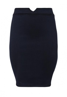 Юбка джинсовая Lost Ink Curve Pencil Skirt In Denim With Elastic Back