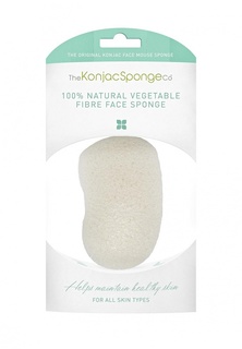 Спонж The Konjac Sponge Co для умывания лица Premium Face Mouse Sponge Pure White 100% (премиум-упаковка)