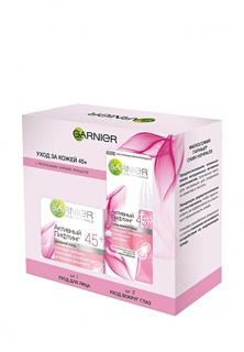 Набор Garnier Антивозрастной уход Активный лифтинг 45+, Крем для лица дневной 50 мл, Крем для кожи вокруг глаз 15 мл