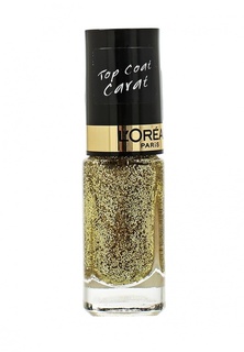 Верхнее покрытие LOreal Paris Top Coat, оттенок 910, Золотой карат, 5 мл