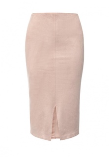 Юбка Lost Ink SUZY PINK SUEDE SPLIT FRONT SKIRT