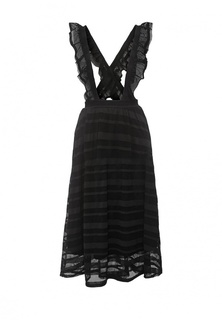Сарафан Lost Ink STRIPE LACE PINAFORE SKIRT