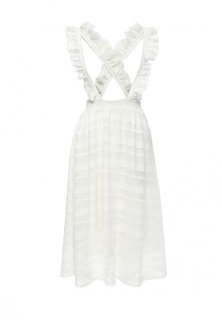 Сарафан Lost Ink STRIPE LACE PINAFORE SKIRT