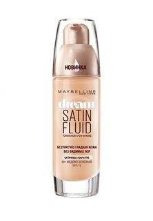 Тональный крем Maybelline New York Флюид Dream Satin Fluid  оттенок 030  Медово-бежевый  30 м