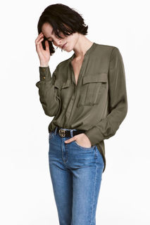 Блузка с треугольным вырезом  H&M