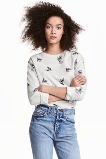 Свитшот с принтом H&M