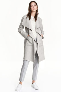 Пальто из смесовой шерсти H&M