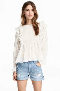Блузка с оборками H&M