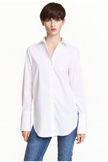 Свободная хлопковая рубашка H&M