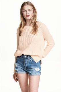 Шорты с высокой талией H&M
