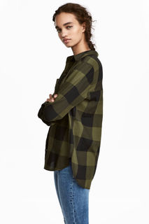 Хлопковая рубашка H&M