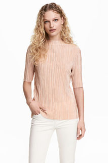 Плиссированный топ H&M