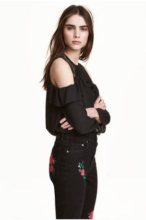 Блузка с открытыми плечами H&M