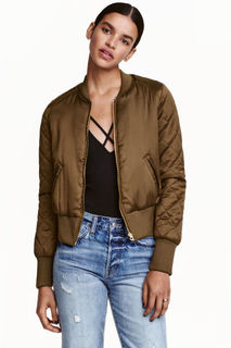 Атласный бомбер H&M